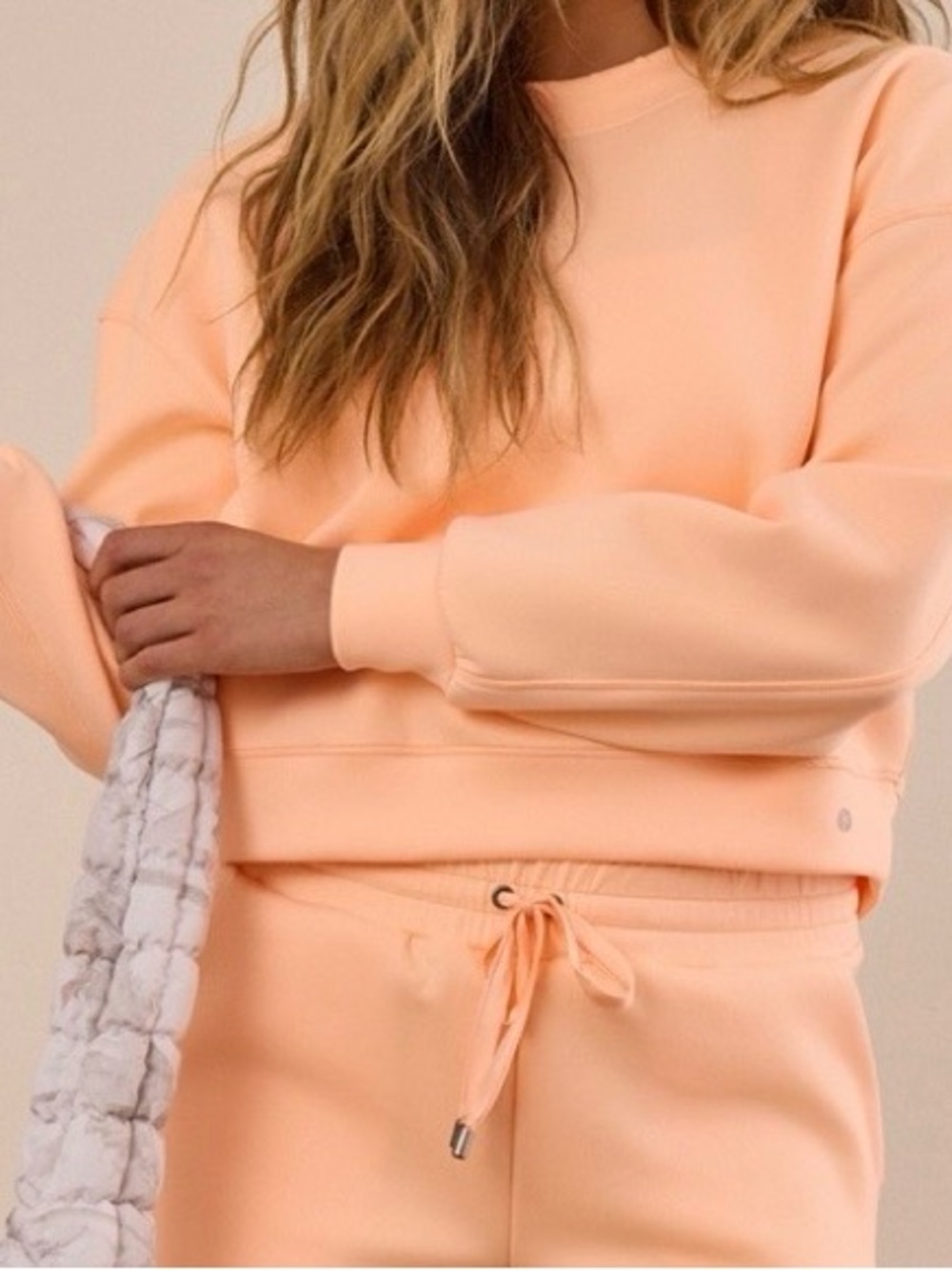 NEW Altar’d State AS Revival Peach Crewneck Sweatshirt Size XL